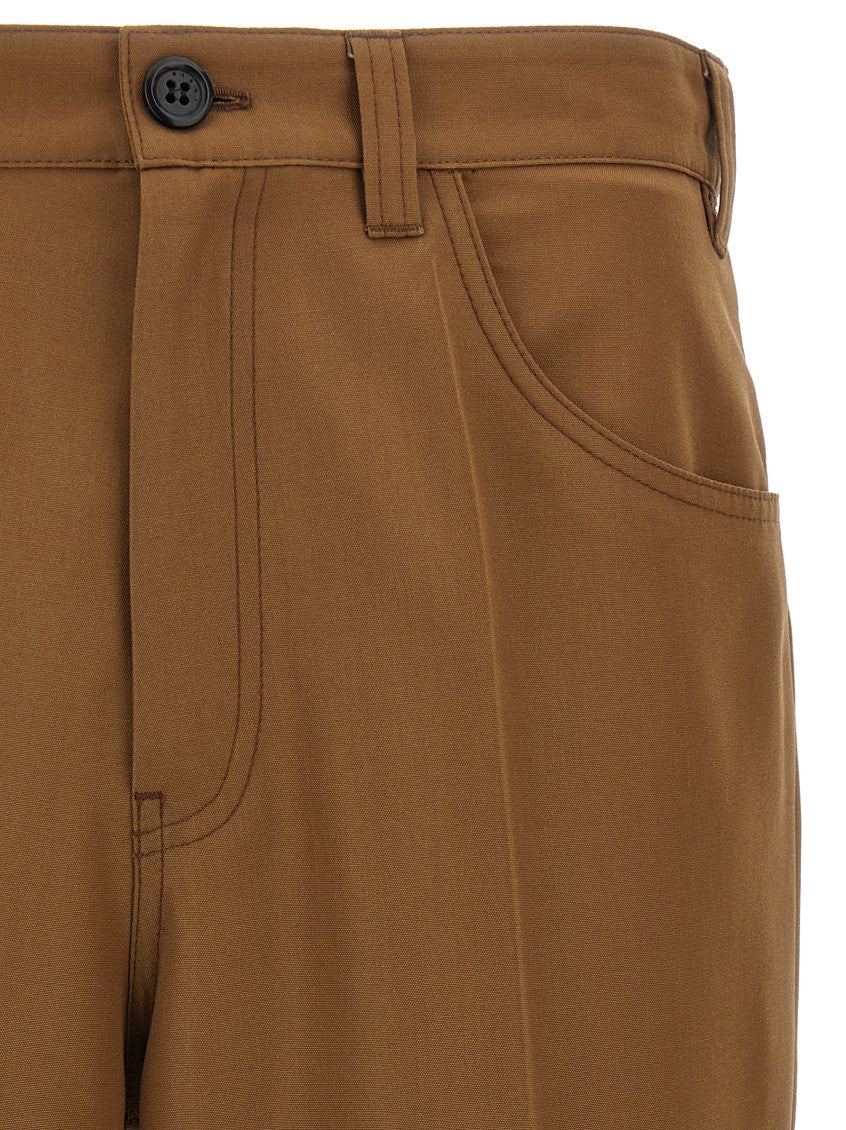 Brown Flat Front Pants 3