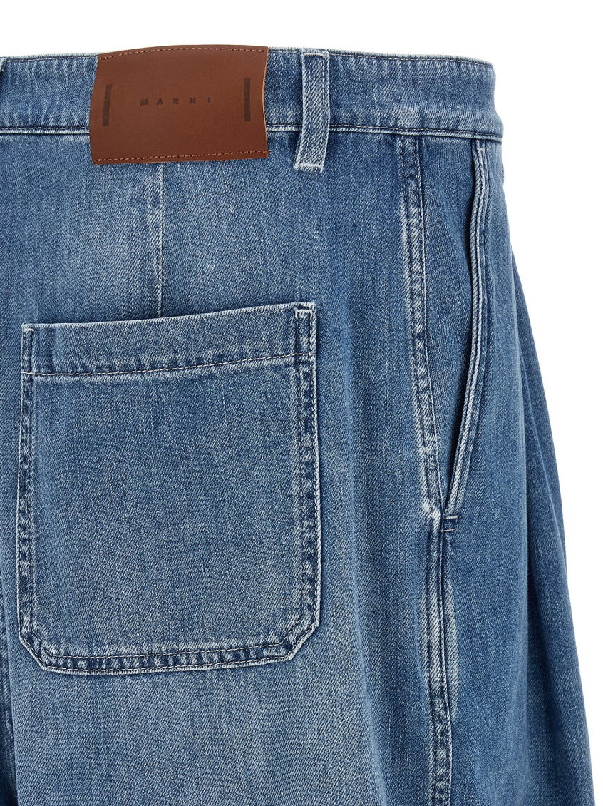 Blue High Rise Jeans 4