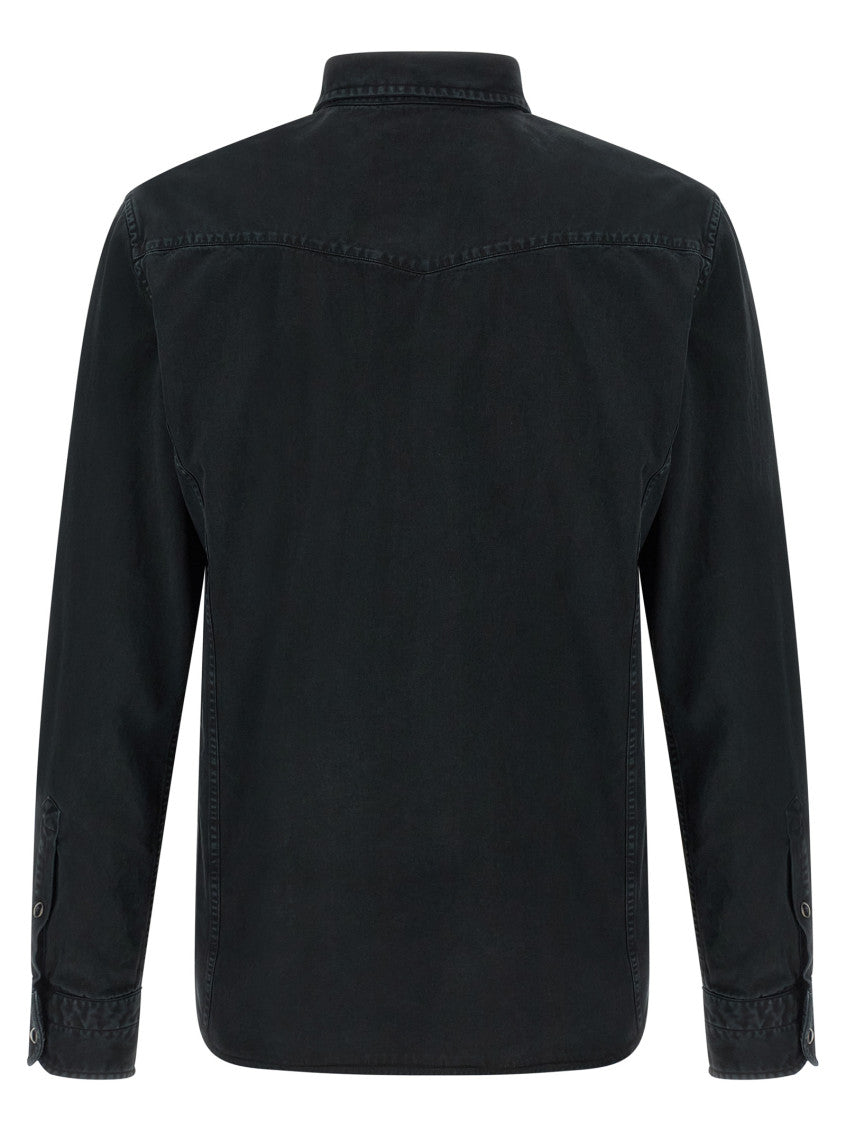 Black Regular Solid Shirt 2