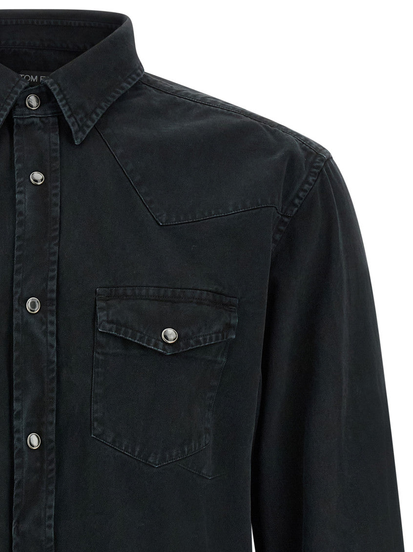 Black Regular Solid Shirt 3