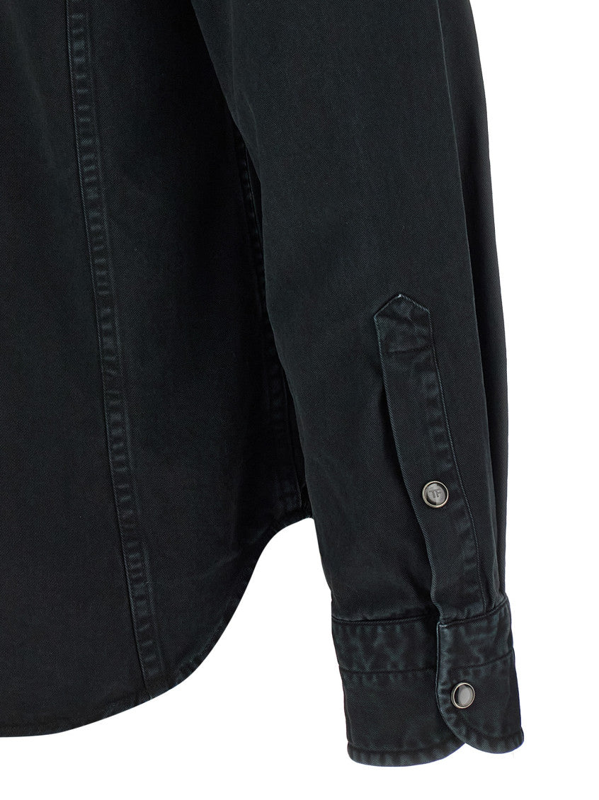 Black Regular Solid Shirt 4