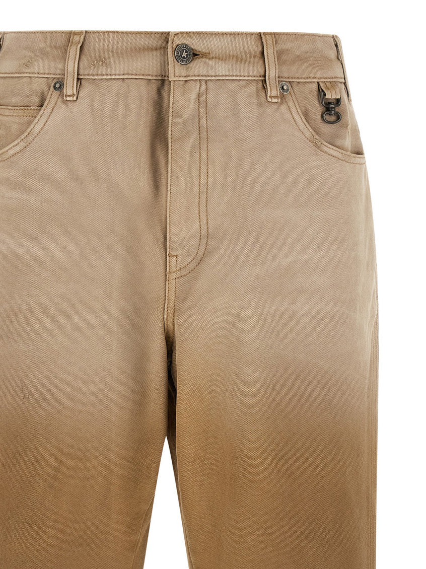 Beige Mid Rise Jeans 3