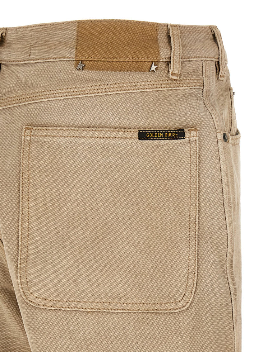 Beige Mid Rise Jeans 4