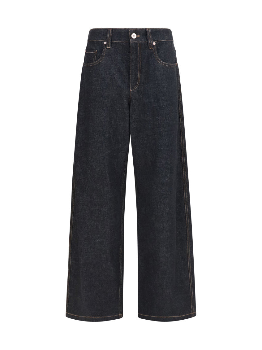 Blue Straight High Rise Jeans 1