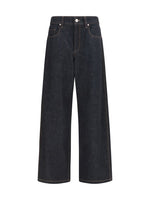 Blue Straight High Rise Jeans 1
