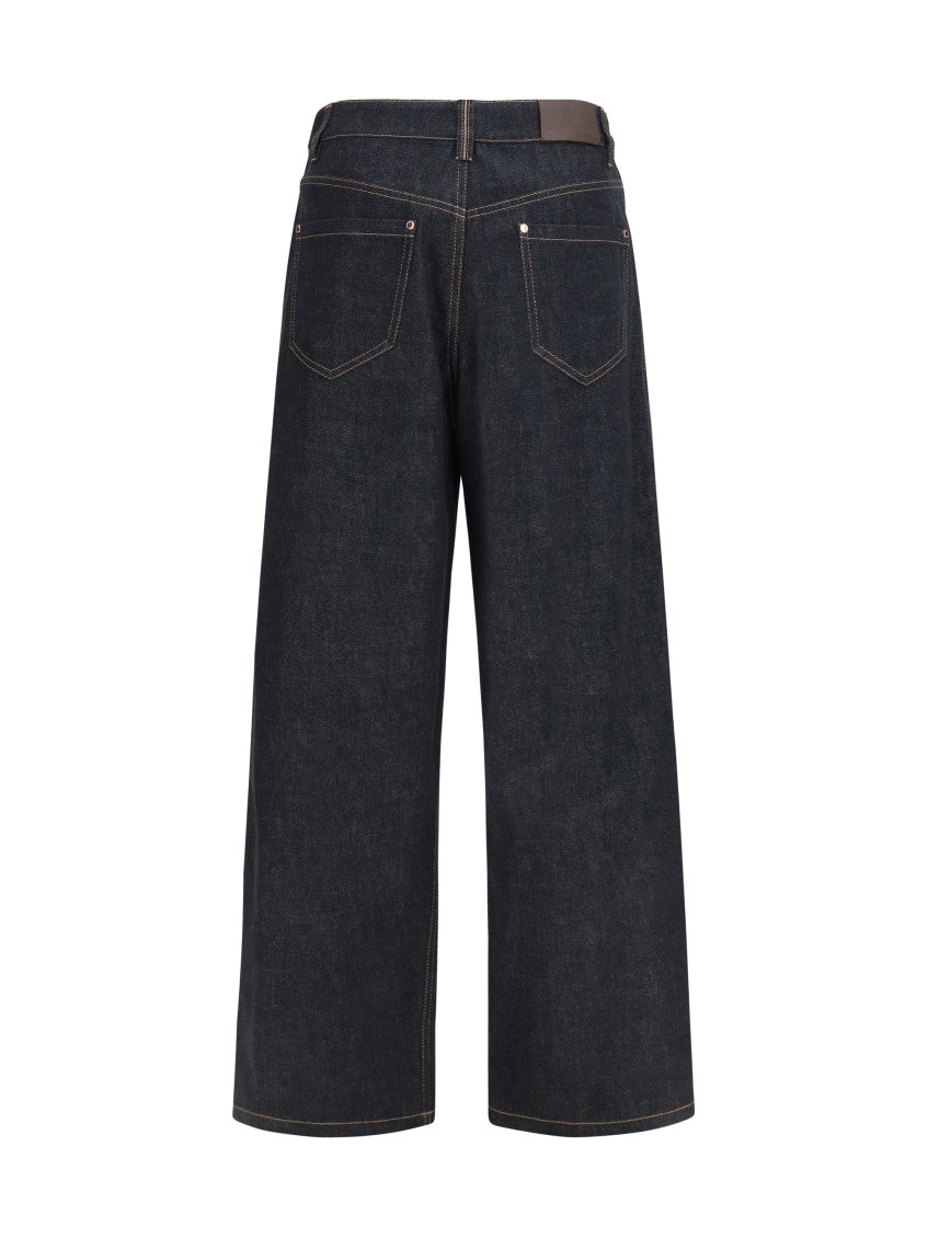 Blue Straight High Rise Jeans 2