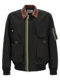 Black Relaxed Bomber Jacket 1