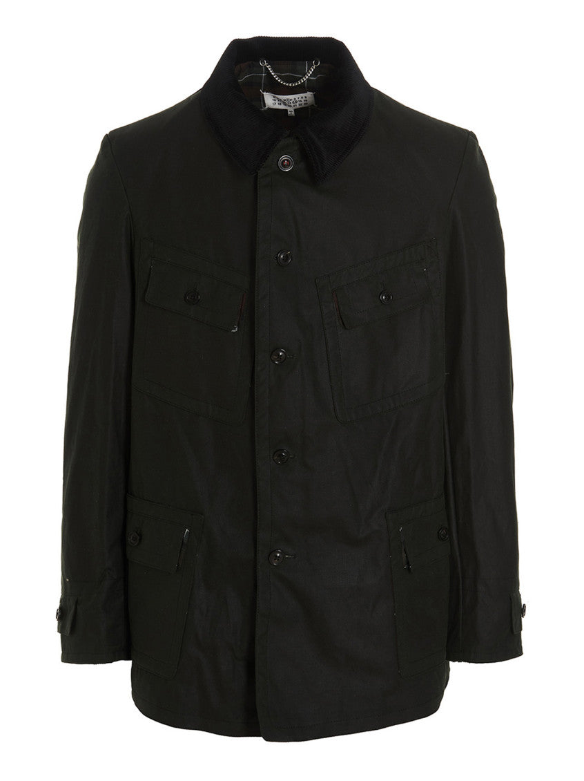 Black Corduroy Collar Jacket 1