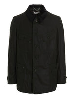 Black Corduroy Collar Jacket 1