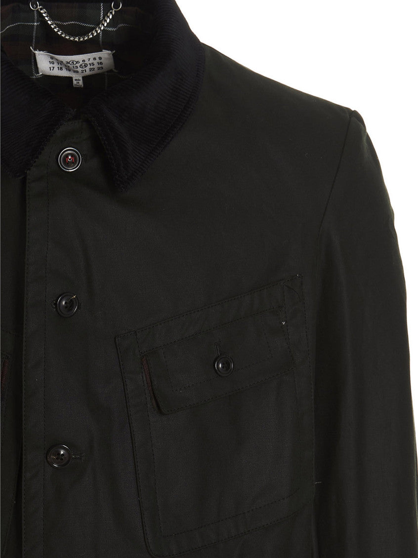 Black Corduroy Collar Jacket 3