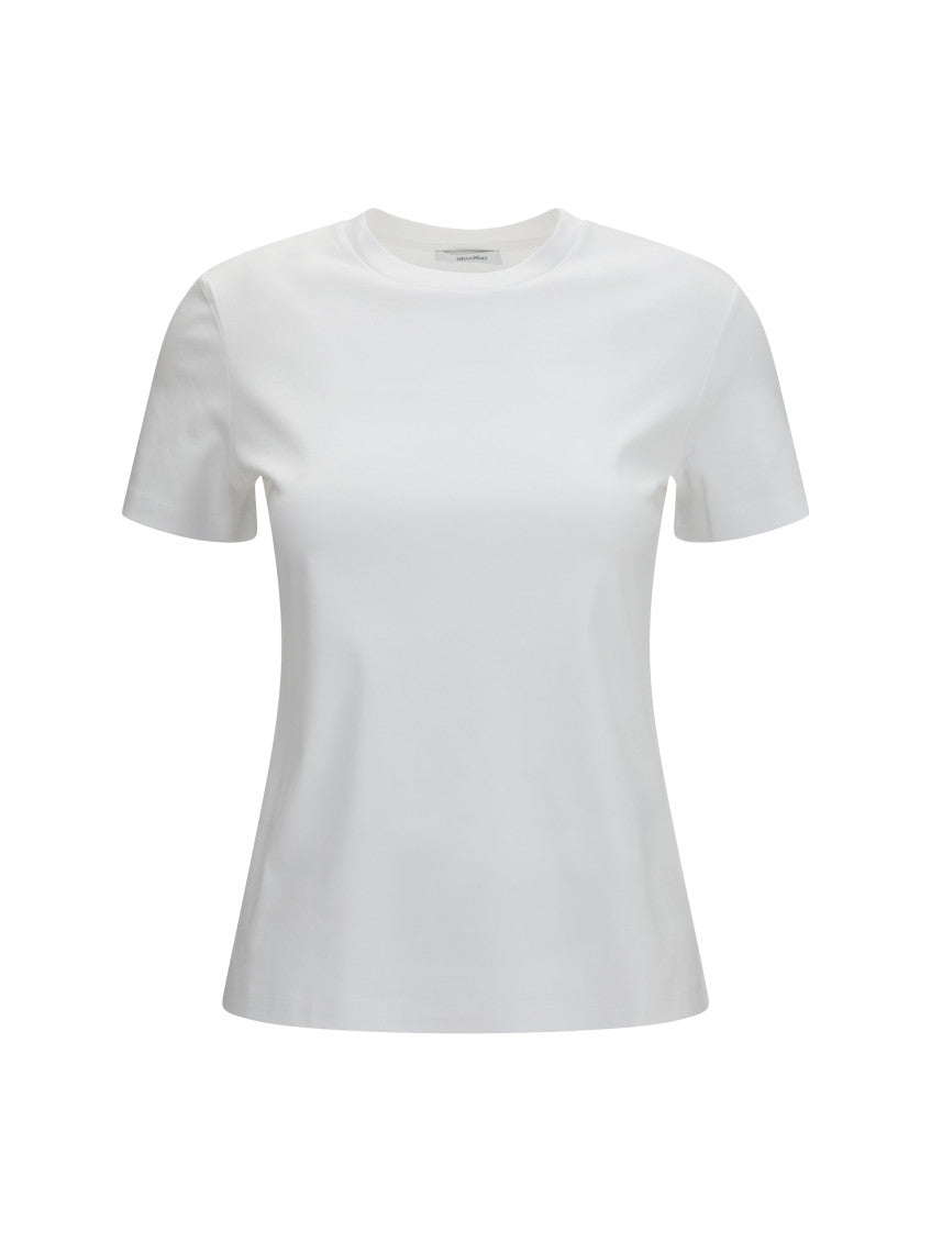 White Solid Crew Neck T-Shirt 1