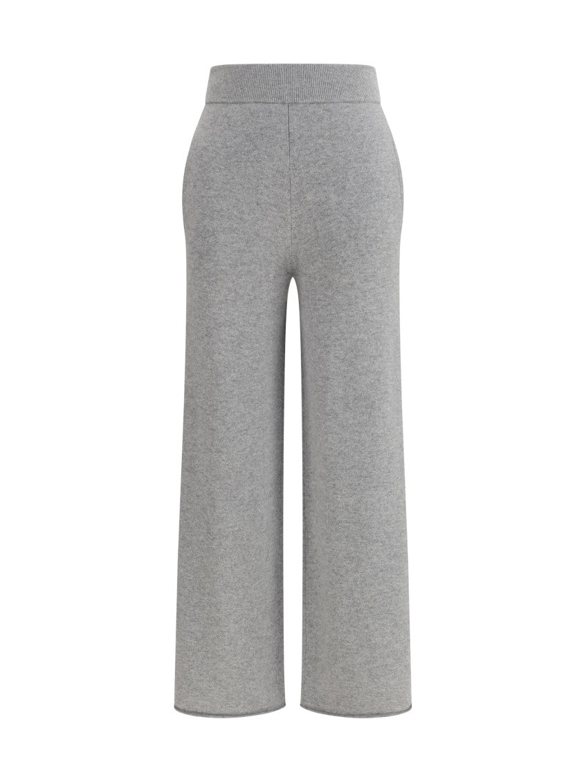 Beige Flared Elasticated Pants 1
