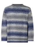 Kids Blue Striped Sweater 1