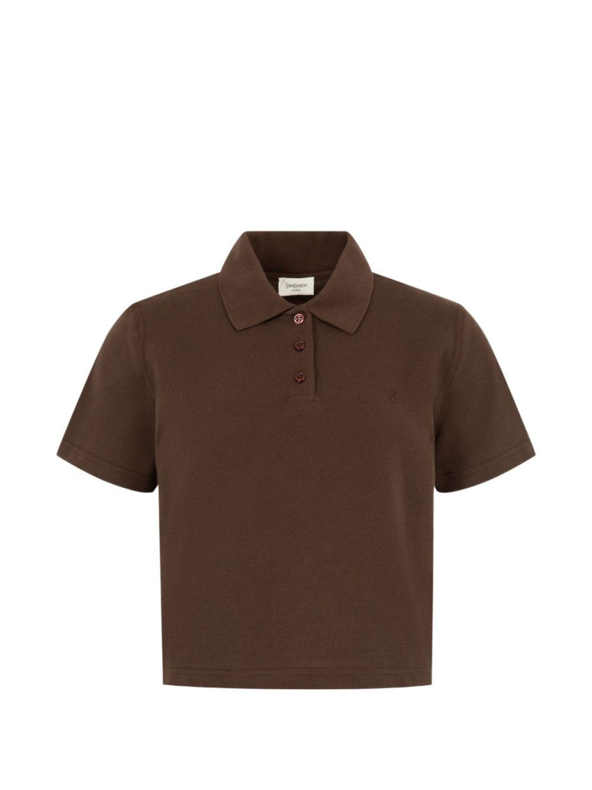 Dark Brown Shirt Collar Polo 1
