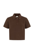 Dark Brown Shirt Collar Polo 1