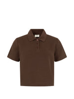 Dark Brown Shirt Collar Polo 1