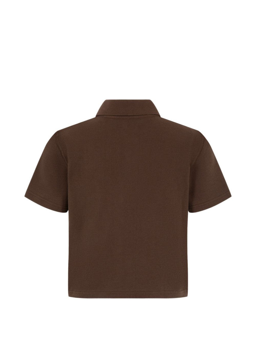 Dark Brown Shirt Collar Polo 2