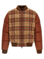 Brown Plaid Bomber Jacket 1