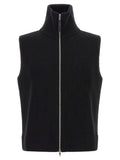 Black Mock Collar Vest 1