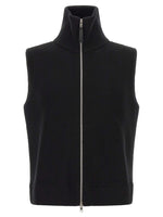 Black Mock Collar Vest 1