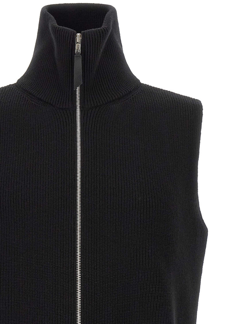 Black Mock Collar Vest 3