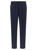Navy Blue Drawstring Pants 1