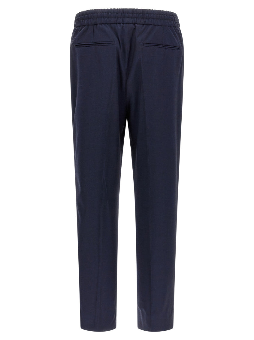 Navy Blue Drawstring Pants 2