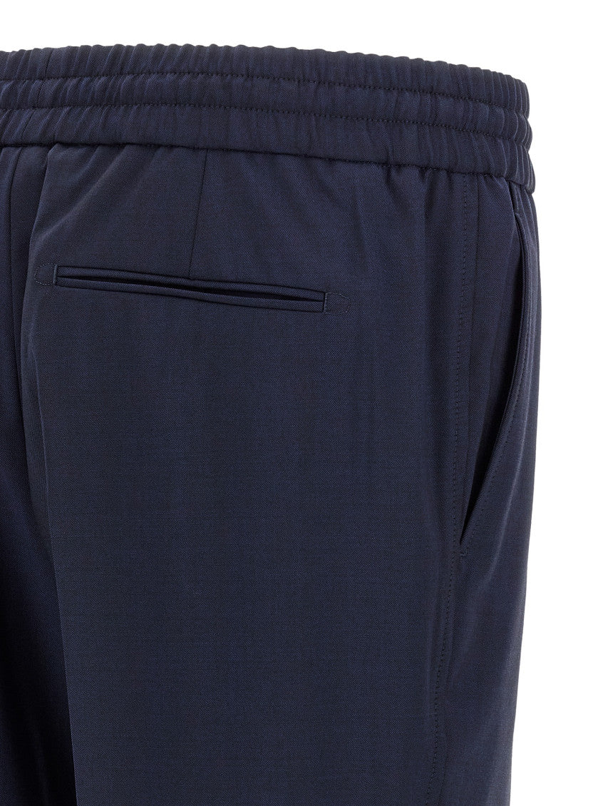 Navy Blue Drawstring Pants 4