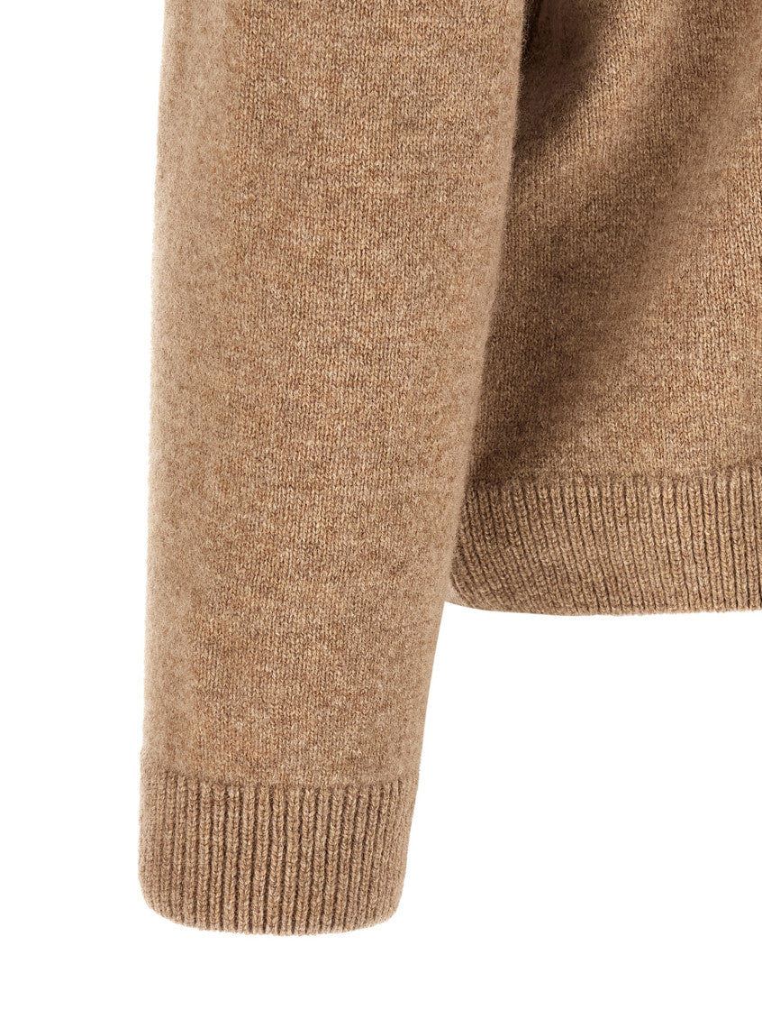 Beige Crew Neck Sweater 4