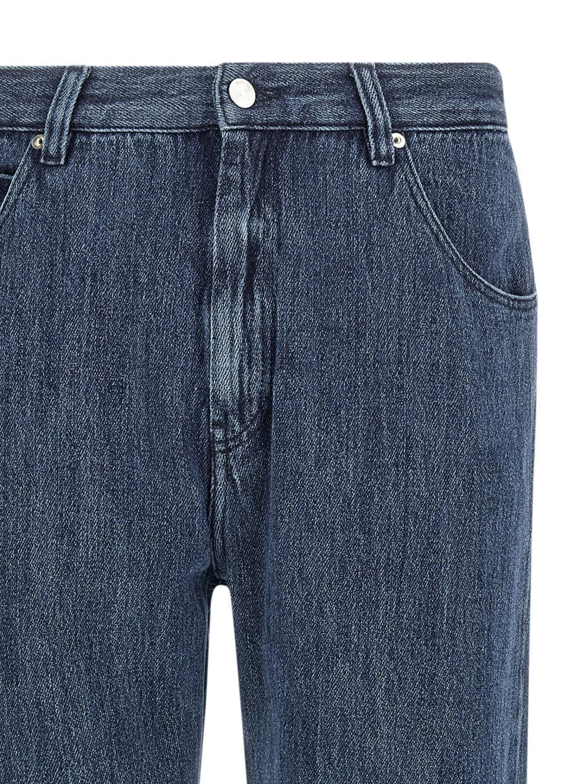 Blue Mid Rise Jeans 3