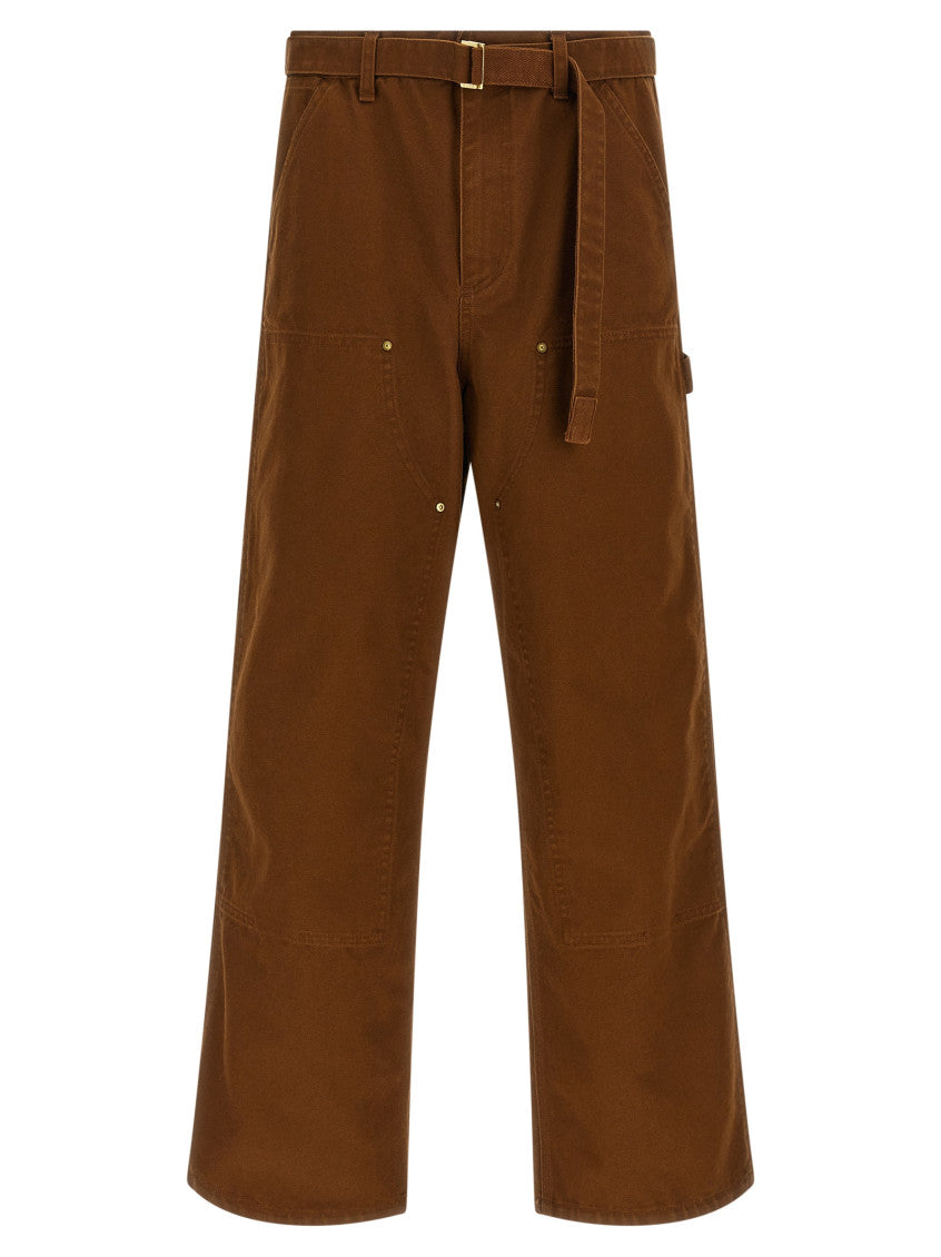 Brown Flat Front Pants 1