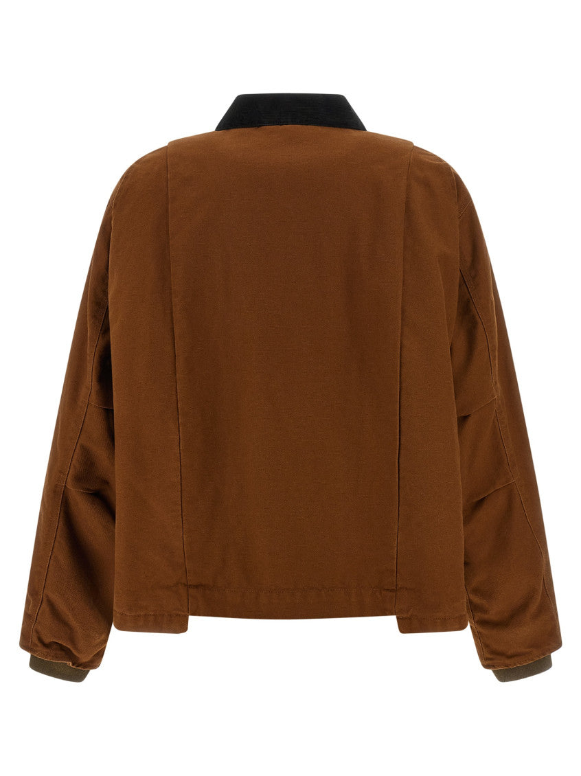 Brown Shirt Collar Jacket 2