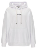White Logo Oversized Hoodie 1