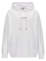 White Logo Oversized Hoodie 1