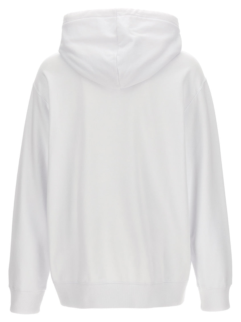 White Logo Oversized Hoodie 2