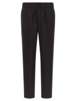 Black Straight Drawstring Pants 1