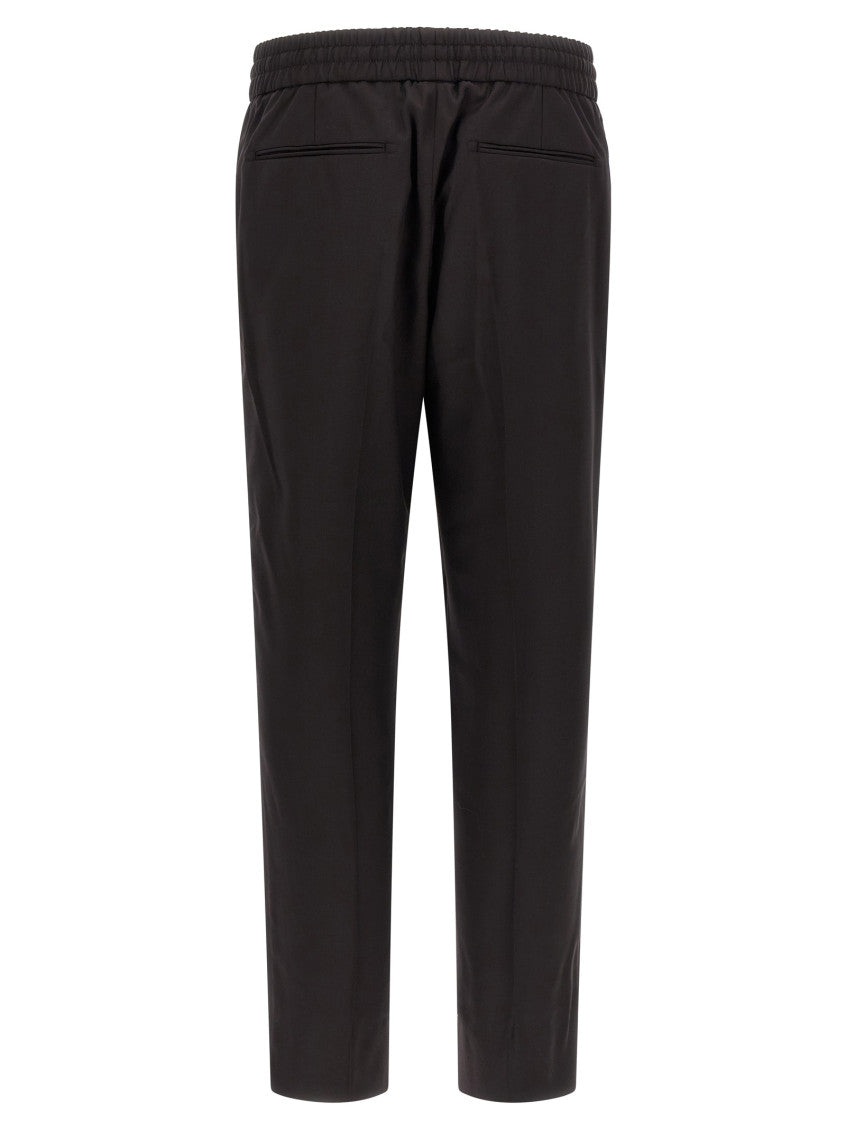 Black Straight Drawstring Pants 2