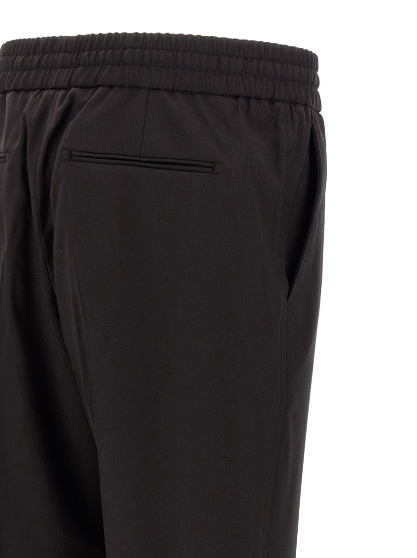 Black Straight Drawstring Pants 4