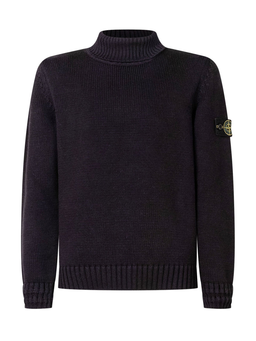 Boys Black High-neck Sweater 1