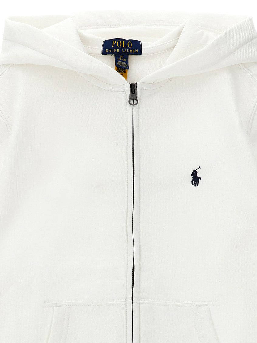 Kids White Logo Hoodie 3