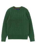 Kids Green Knitted Sweater 1