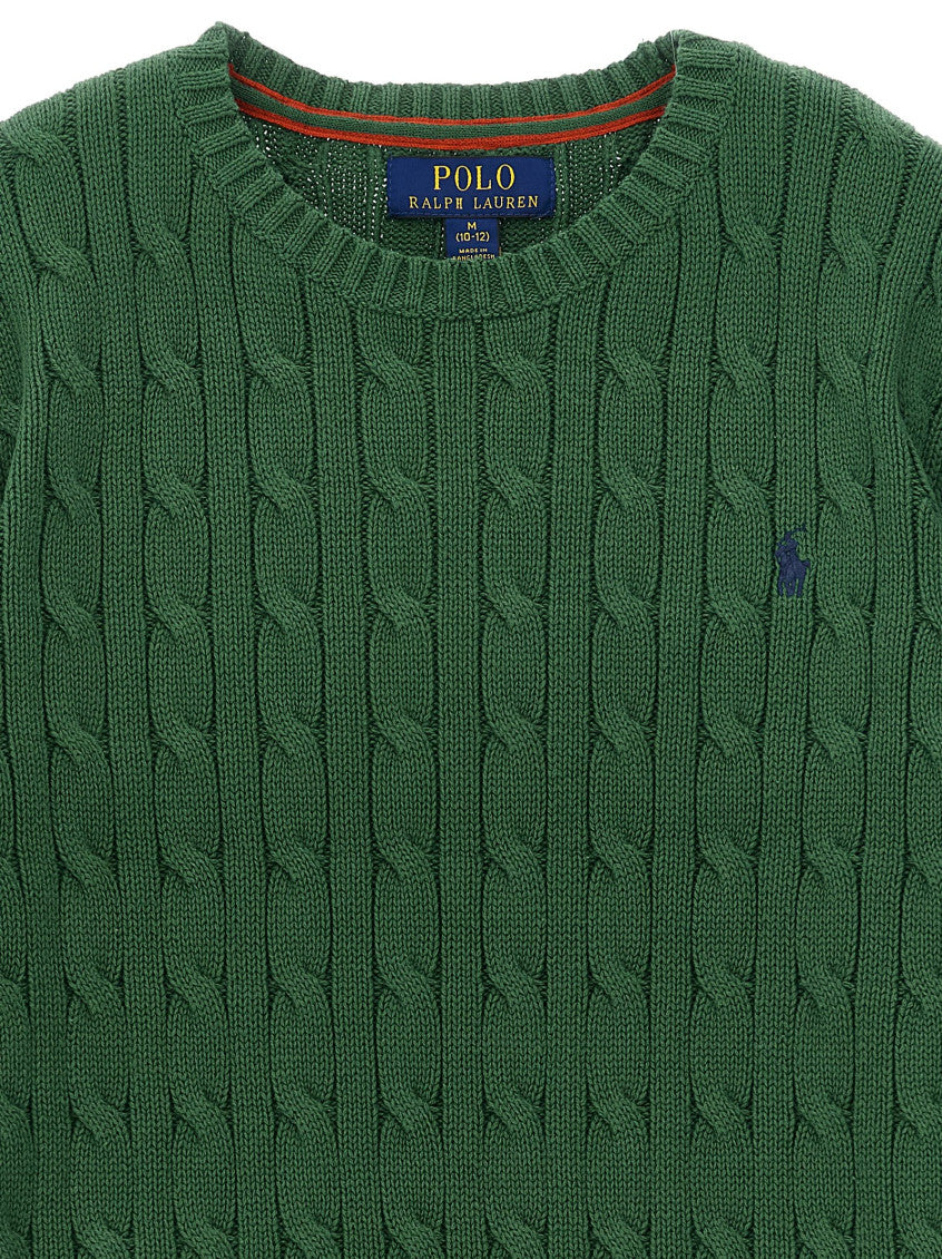 Kids Green Knitted Sweater 3