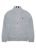 Kids Grey Knitted Sweatshirt 1