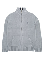 Kids Grey Knitted Sweatshirt 1
