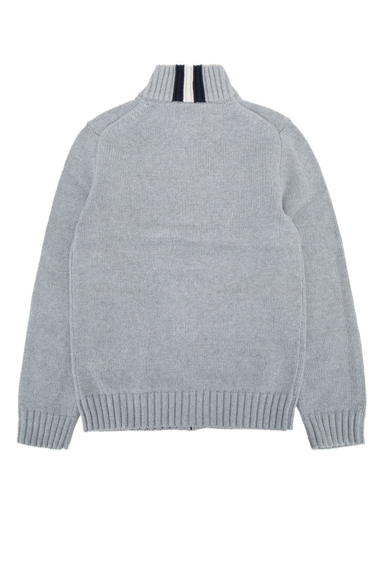 Kids Grey Knitted Sweatshirt 2