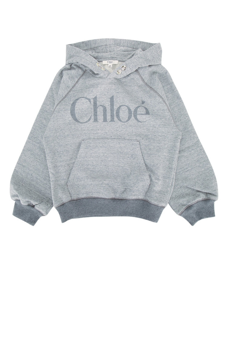 Kids Gray Logo Hoodie 1