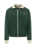 Green Logo Zip-Up Sweatshirt 1