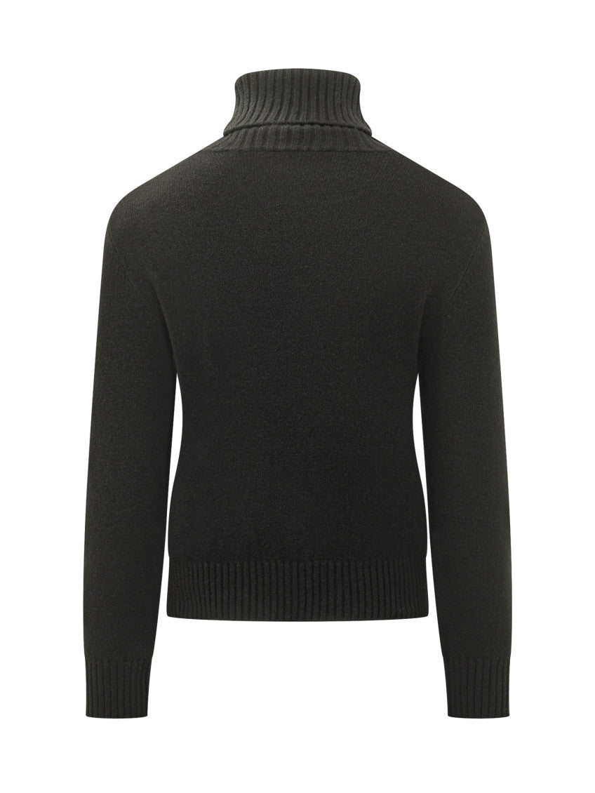 Black Turtle Neck Sweater 2