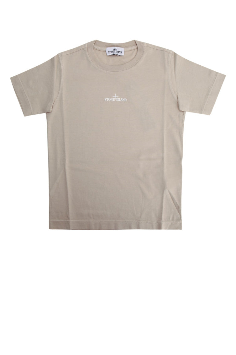 Kids Beige Logo T-Shirt 1