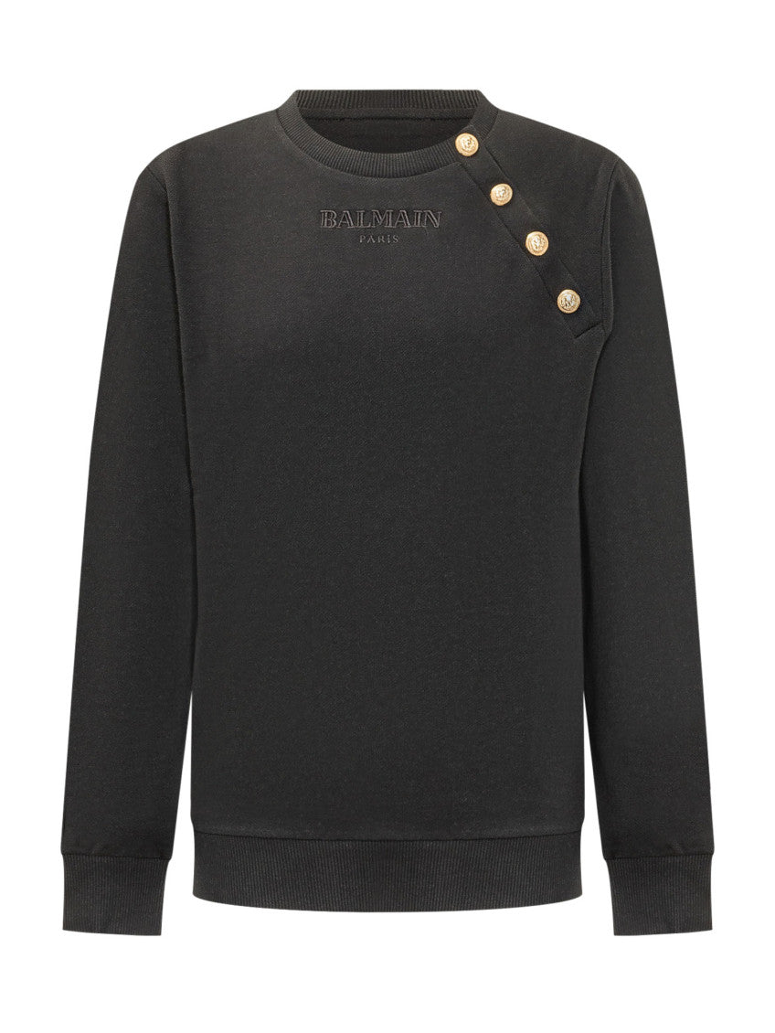 Kids Black Logo Sweatshirt 1